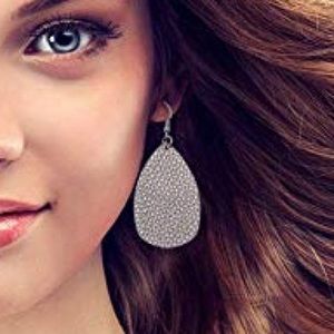 New Faux Leather Earrings